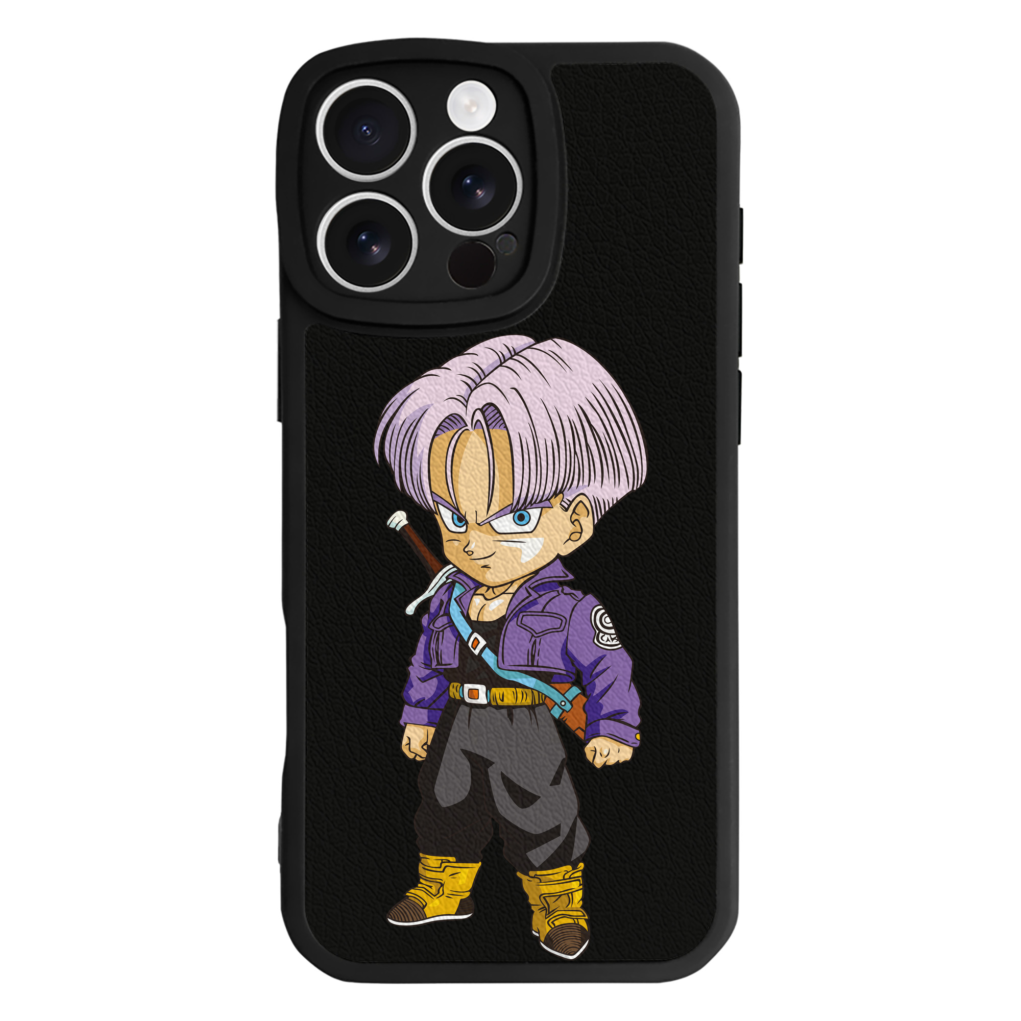 （画像用） ドラゴンボール トランクス（Torankusu）DRAGON BALL Trunks 【iPhone 16シリーズ対応】シリコンスマホケース（レザー調） 材質：シリコン
